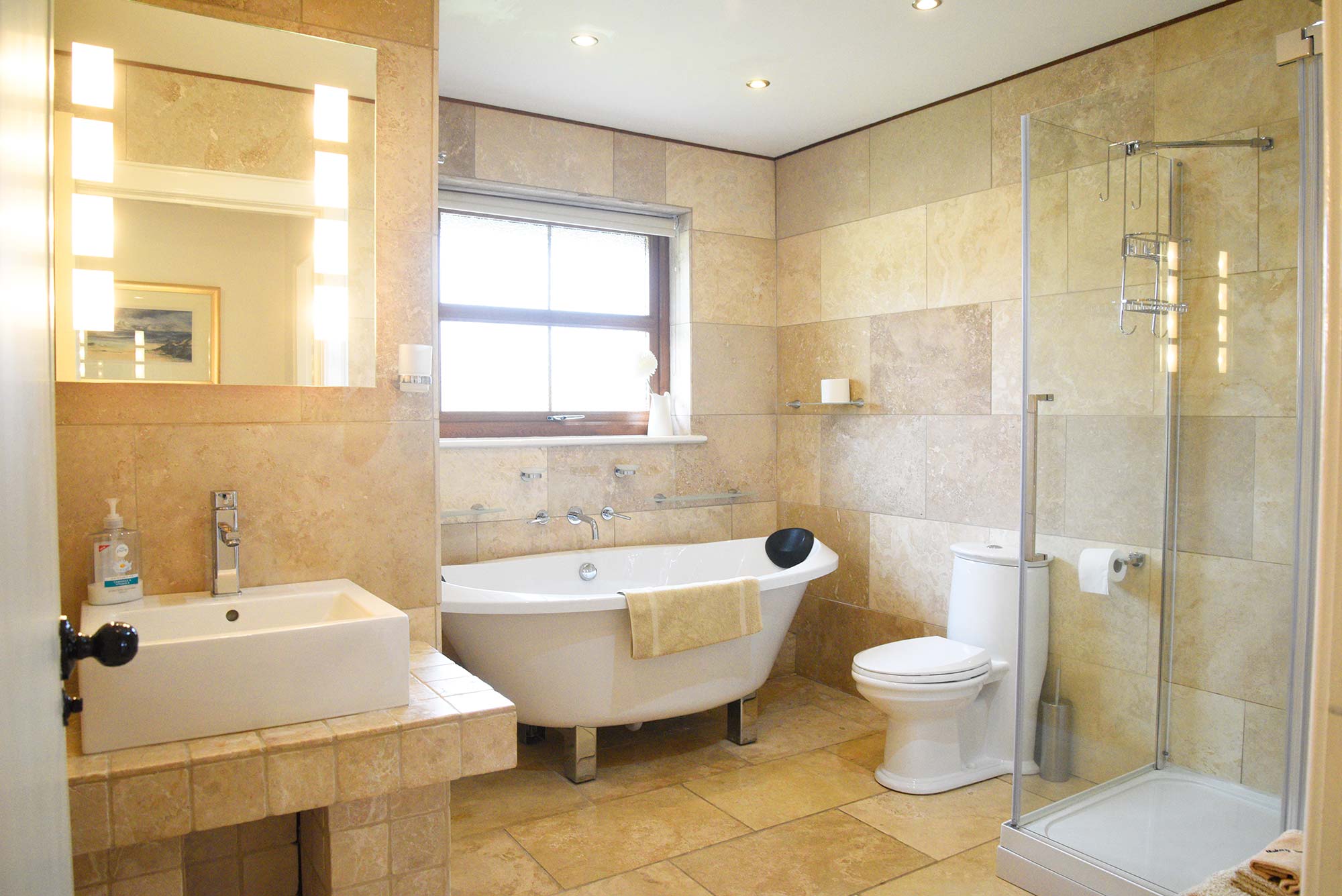 Luxury bathroom accommodation at Skye Crofters Cottage
